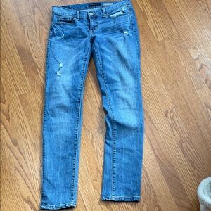 Aeropostale Distressed Blue Skinny Jeans